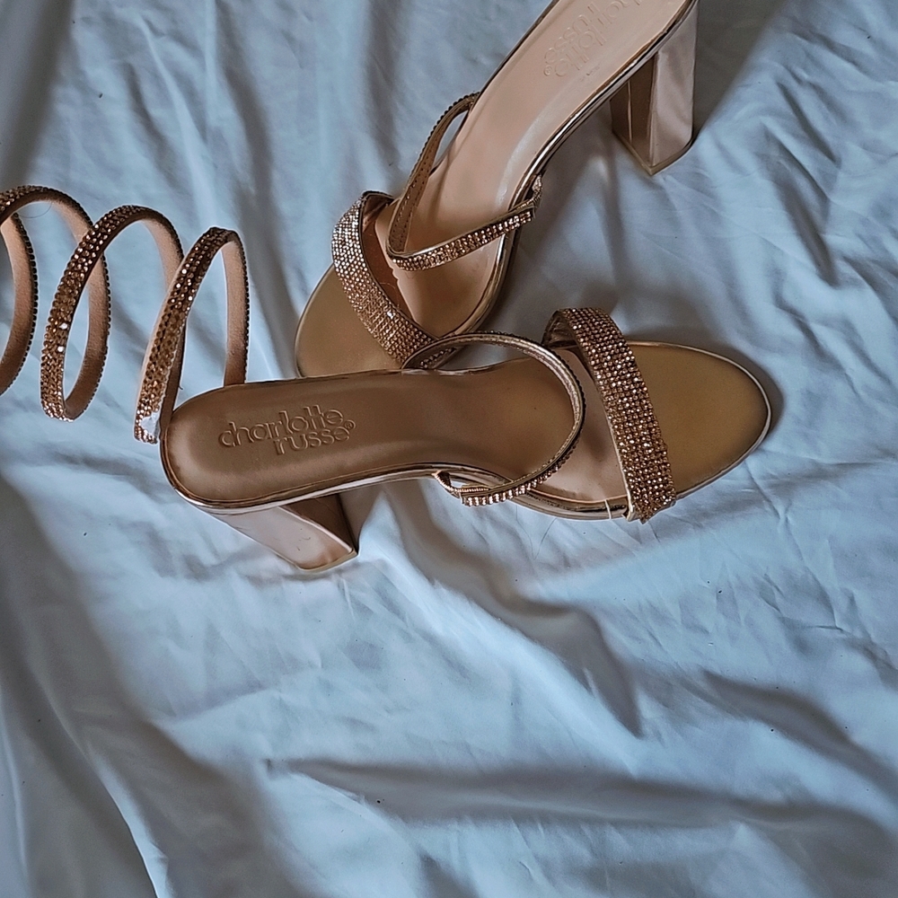 Charlotte Russe Tan Women's Heeled Sandals